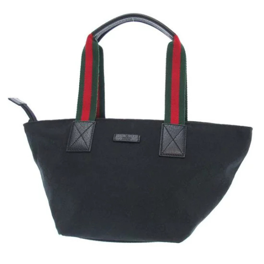 Gucci tote bag Sherry line tote black red green web